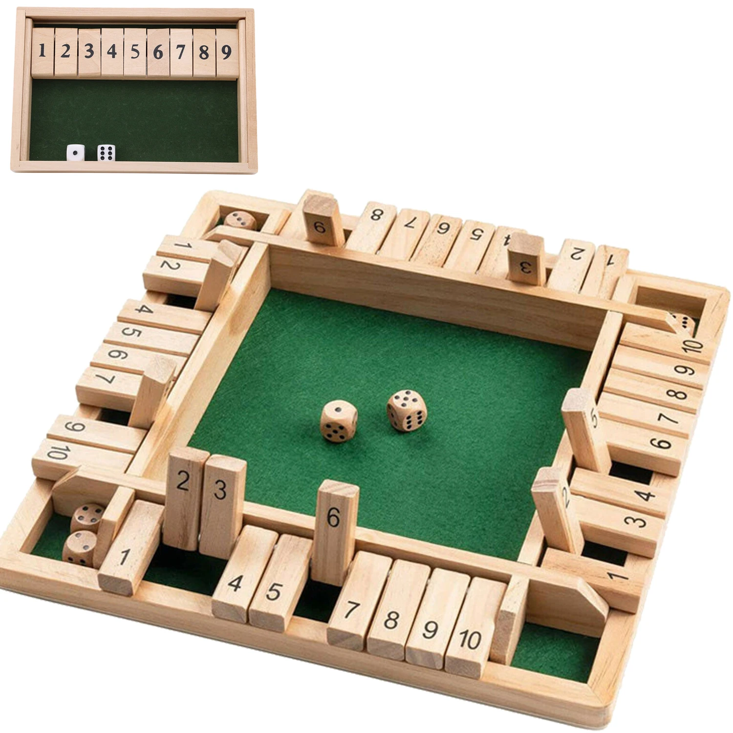 Board Game Review - Caja de tablero de dados y