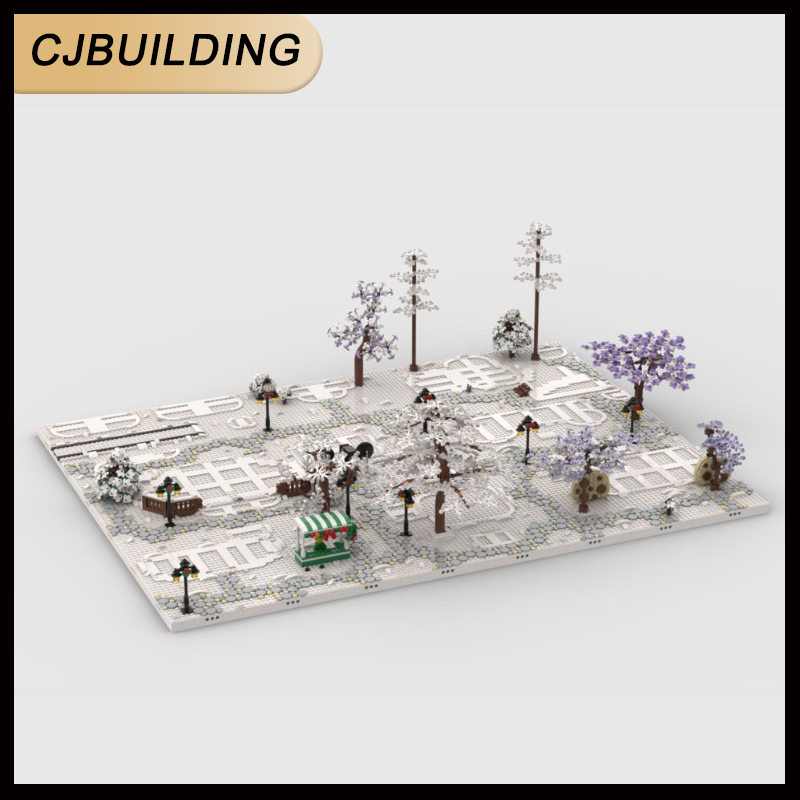 Lego Set Creator - Base de exhibición de pueblo de