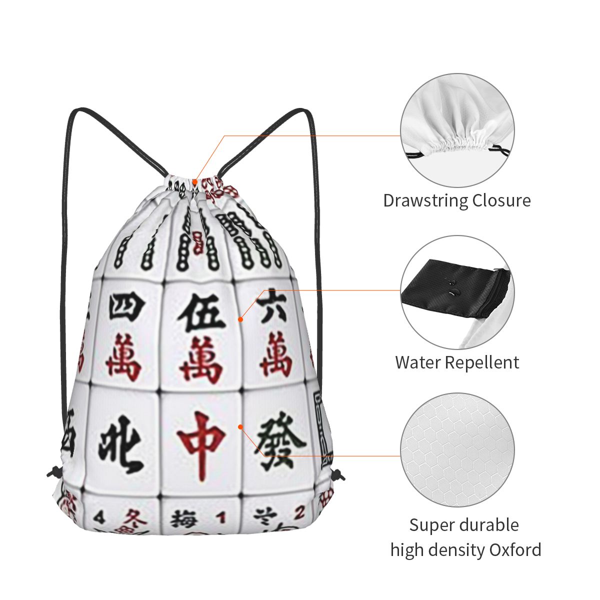 Mochilas con diseño de azulejo - Tile Bag Drawstring reseña y precio