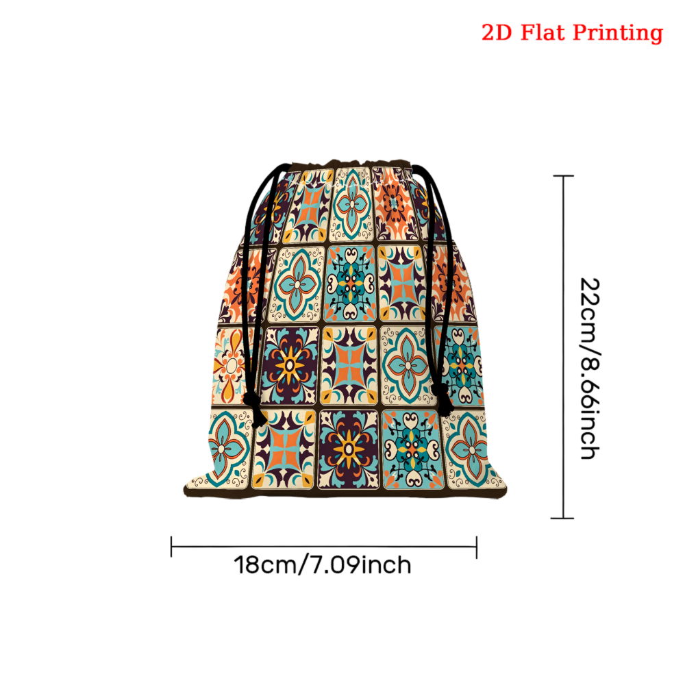 Bolsa con cordón con patrón ge - Tile Bag Drawstring reseña y precio