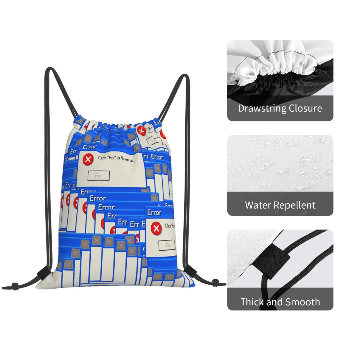 Mochilas con diseño de Windows - Tile Bag Drawstring reseña y precio