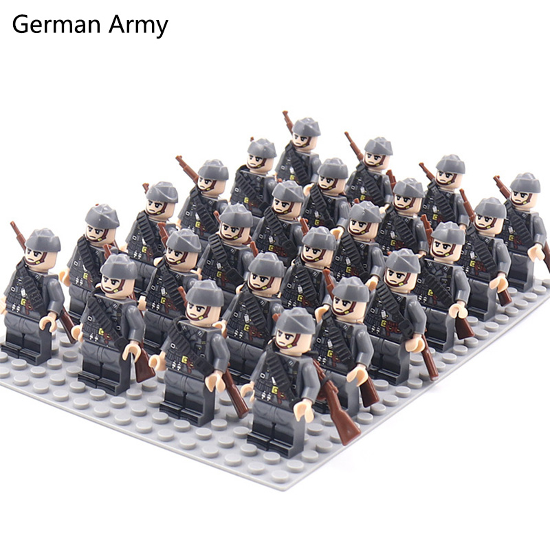 WW2 24 unids/lote soldados mil - Lego Set Creator reseña y precio