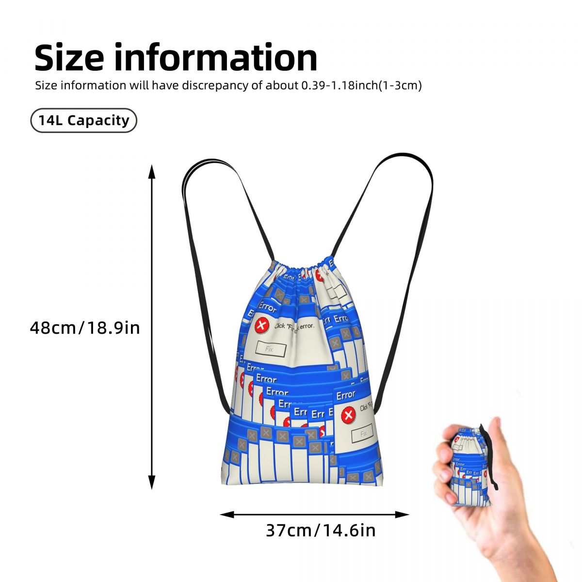 Mochila con cordón de ajuste c - Tile Bag Drawstring reseña y precio