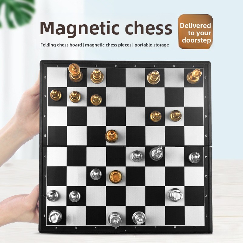 Juego de ajedrez magnético dor - Magnetic Travel Chess reseña y precio