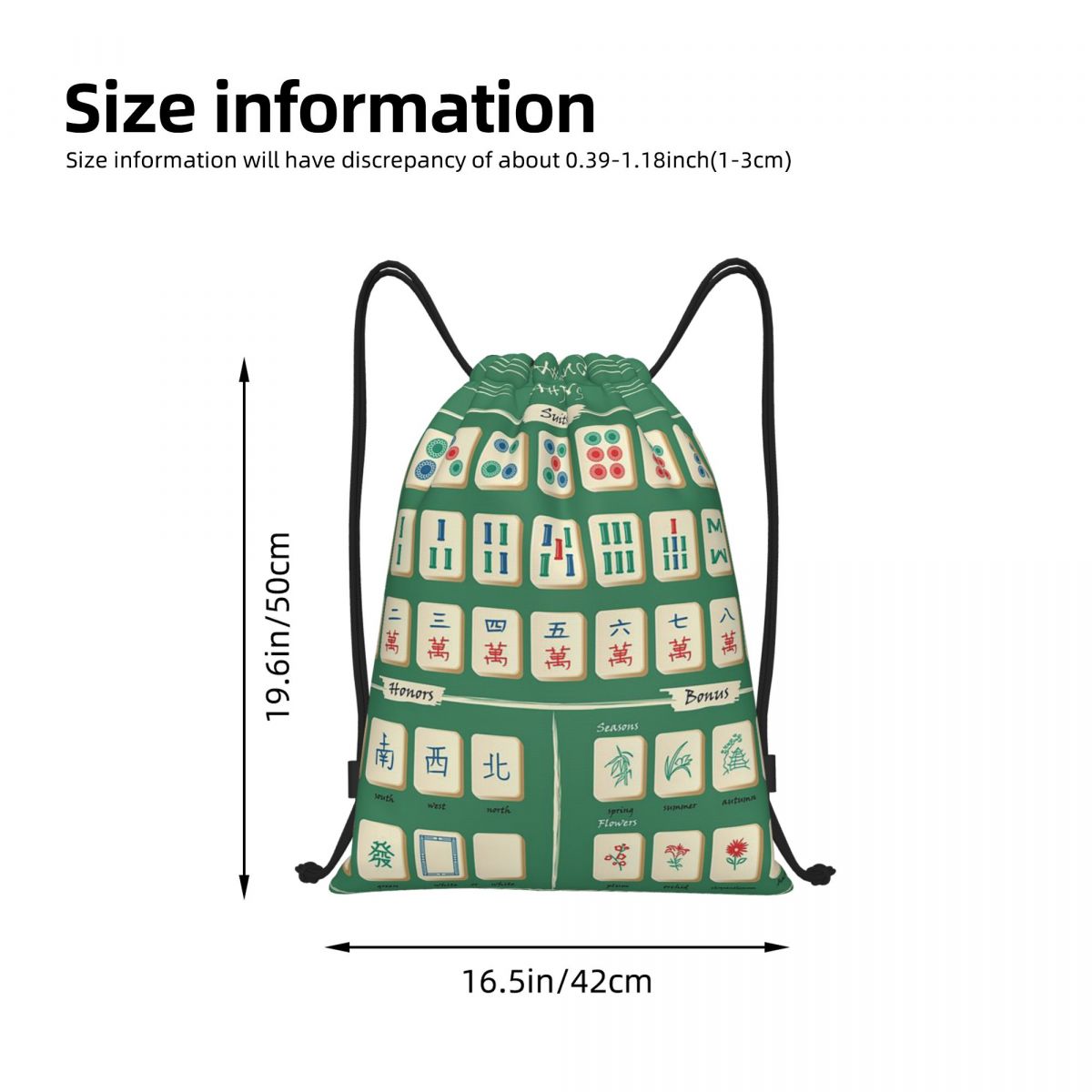 Mochilas con diseño de azulejo - Tile Bag Drawstring reseña y precio