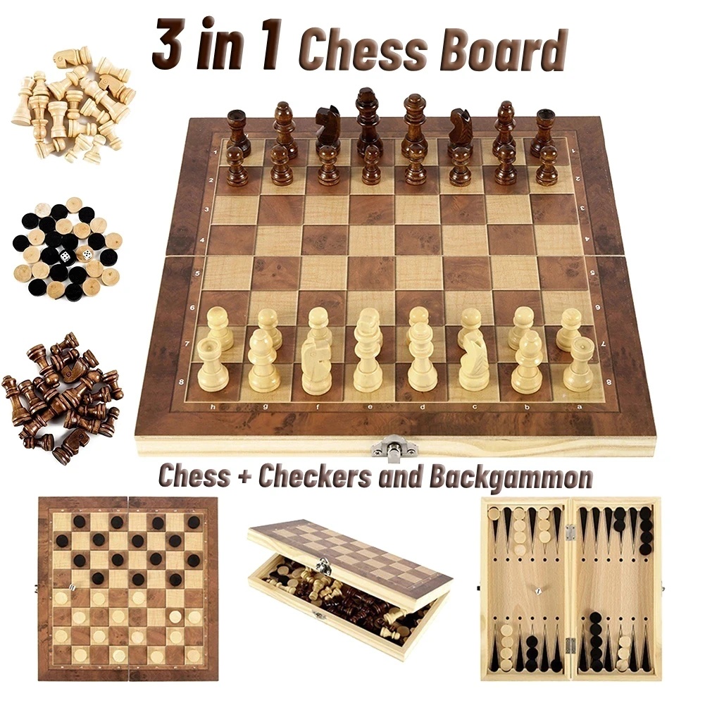 Juego de Damas, Backgammon y A - Magnetic Travel Chess reseña y precio
